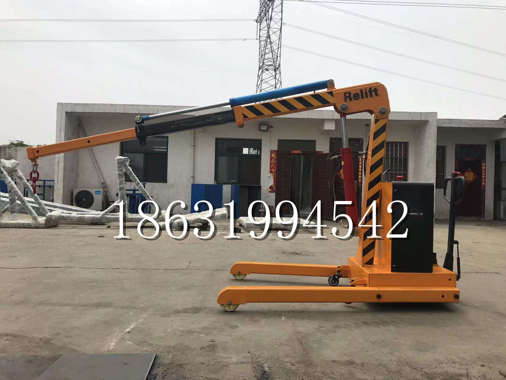 台安县久征定做3吨三轮随车吊 农用园林绿化移树吊 平板工程用小吊机